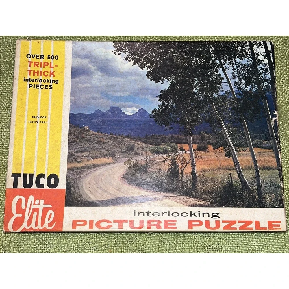 Tuco‎ Picture Puzzle Triple Thick Pieces , Teton Trail Vintage